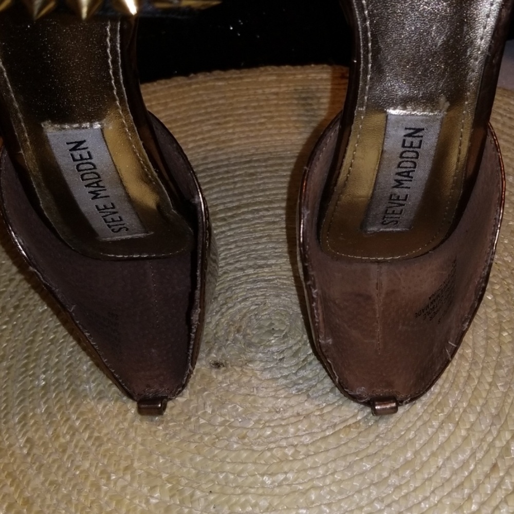 Steve Madden Studded Black Obstcl-s Pumps - Picture 6 of 8